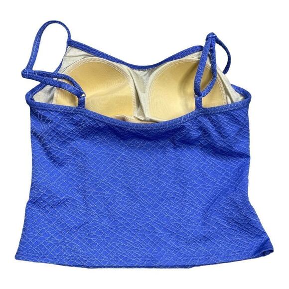 00s Blue Tankini Top Size 12 Mix It Swim - Picture 5 of 8